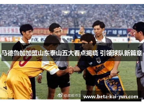 马德鲁加加盟山东泰山五大看点揭晓 引领球队新篇章 马德鲁加加盟山东泰山五大看点揭晓 引领球队新篇章